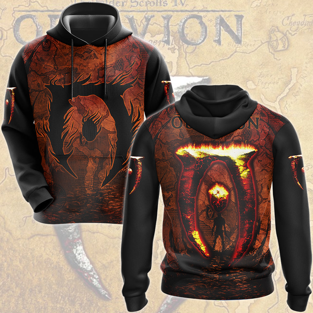 The Elder Scrolls IV: Oblivion Video Game All Over Printed T-shirt Tank Top Zip Hoodie Pullover Hoodie Hawaiian Shirt Beach Shorts Joggers