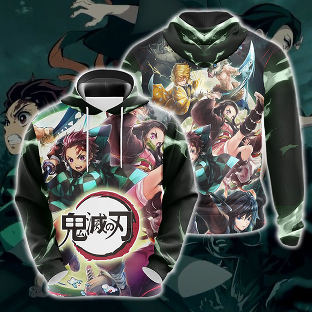 Demon Slayer: Kimetsu no Yaiba Unisex 3D T-shirt Zip Hoodie Pullover Hoodie
