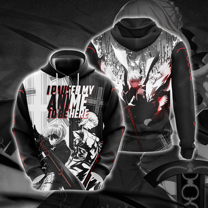 I paused my anime to be here T-shirt Zip Hoodie Pullover Hoodie