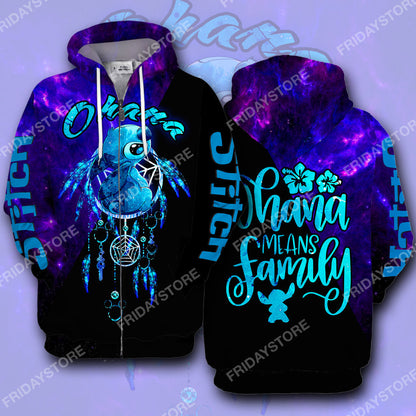 LAS T-shirt Ohana Means Family Dreamcatcher T-shirt Amazing DN Stitch Hoodie Sweater Tank