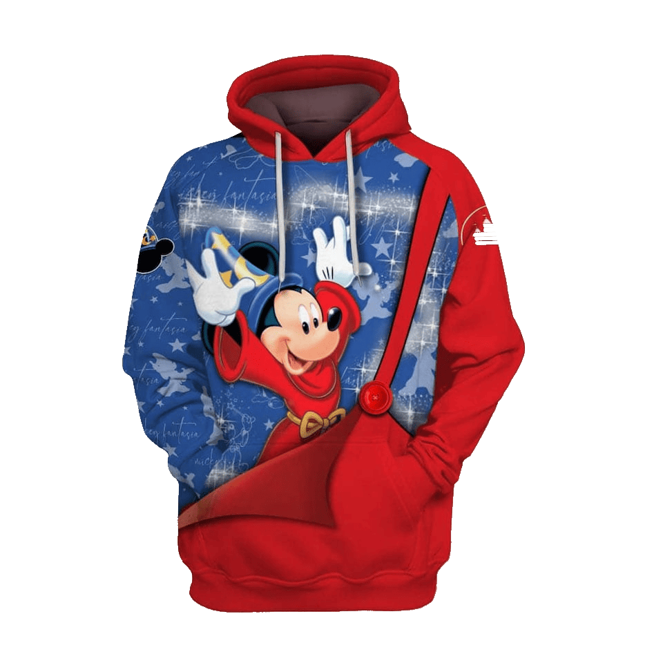 Disney MK Hoodie Fantasia MK Magical Hoodie Blue Red Unisex
