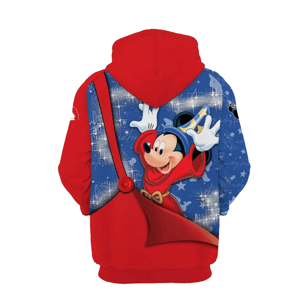 Disney MK Hoodie Fantasia MK Magical Hoodie Blue Red Unisex
