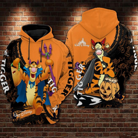 DN Halloween Hoodie WTP Hoodie Evil Cosplay Tigger Halloween Orange Hoodie