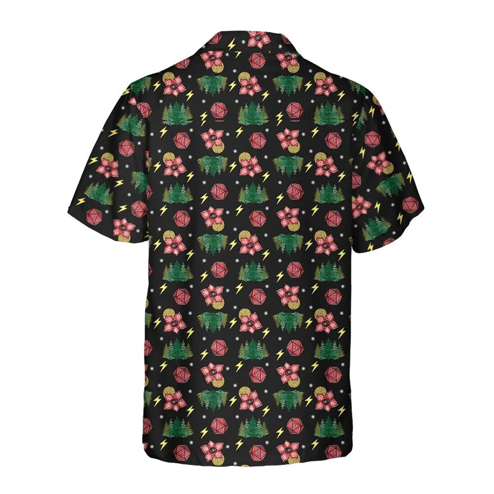Fantasy Dice Hawaiian Shirt, Forest Magic RPG Gamer Aloha Shirt