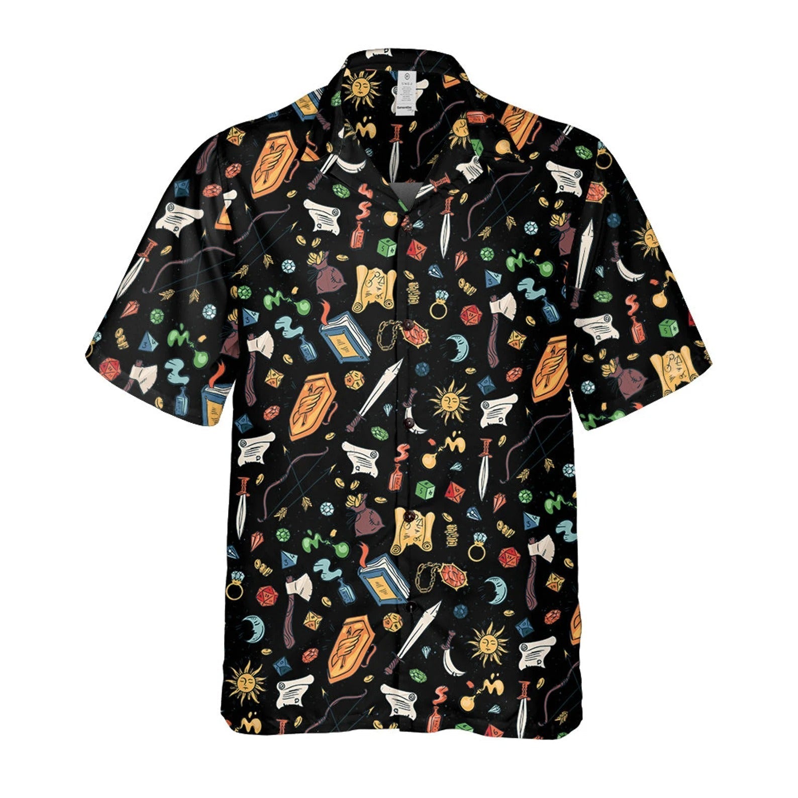 Fantasy RPG Hawaiian Shirt, Magic Adventure Gamer Aloha Shirt