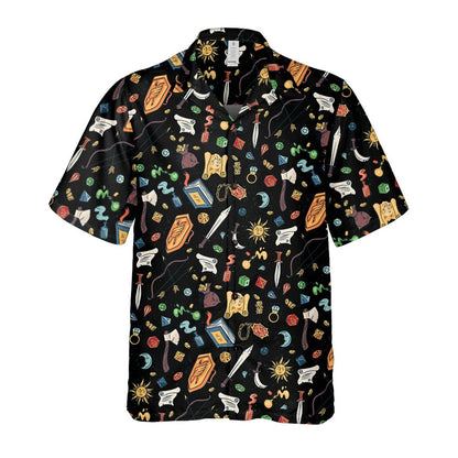 Fantasy RPG Hawaiian Shirt, Magic Adventure Gamer Aloha Shirt