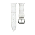 White Alligator Leather Watch Strap — original product photo