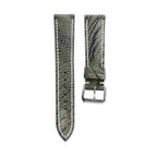Olive Grey Ostrich Leg Leather Watch Strap — original product photo