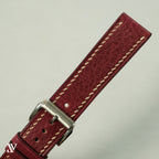 Burgundy Patina Cowhide Leather Watch Strap — original product photo