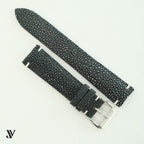 Black Stingray Leather Watch Strap — original product photo