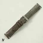 Taupe Stingray Leather Watch Strap — original product photo