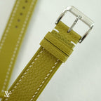 Olive Togo Leather Watch Strap — original product photo