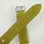 Olive Togo Leather Watch Strap — original product photo