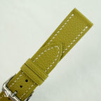 Olive Togo Leather Watch Strap — original product photo