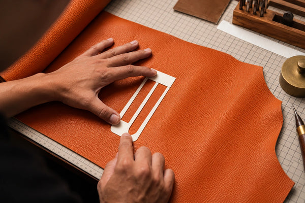 Leather selection and pattern cut