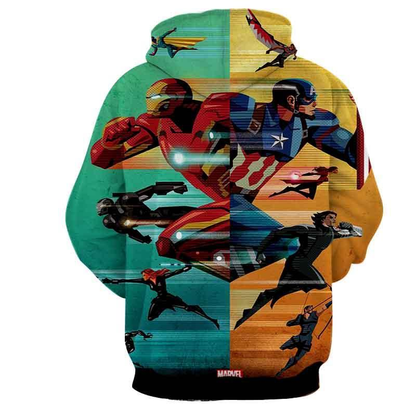MV Hoodie Avenger Fight Civil War Hoodie Colorful Unisex