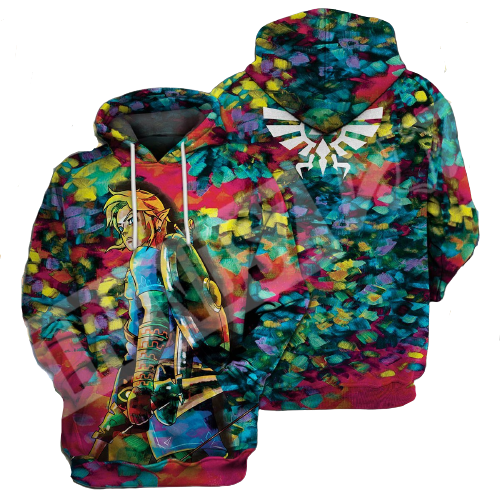 Legend Of Zelda T-shirt Botw Link Hyrule's Symbol T-shirt Legend Of Zelda Hoodie Legend Of Zelda