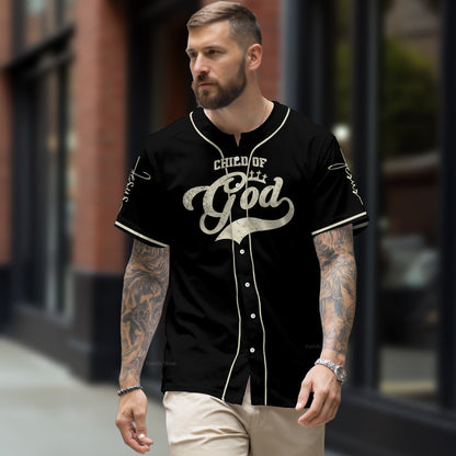 Faith Over Fear - Baseball Jersey - Christant Gift For Him for God, Jesus, Christian