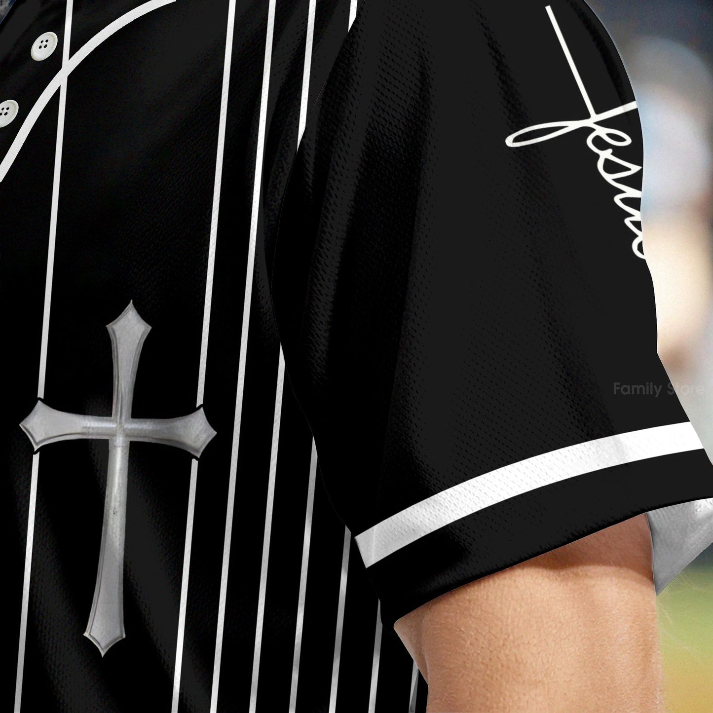 The Savior Jesus Face - Baseball Tee