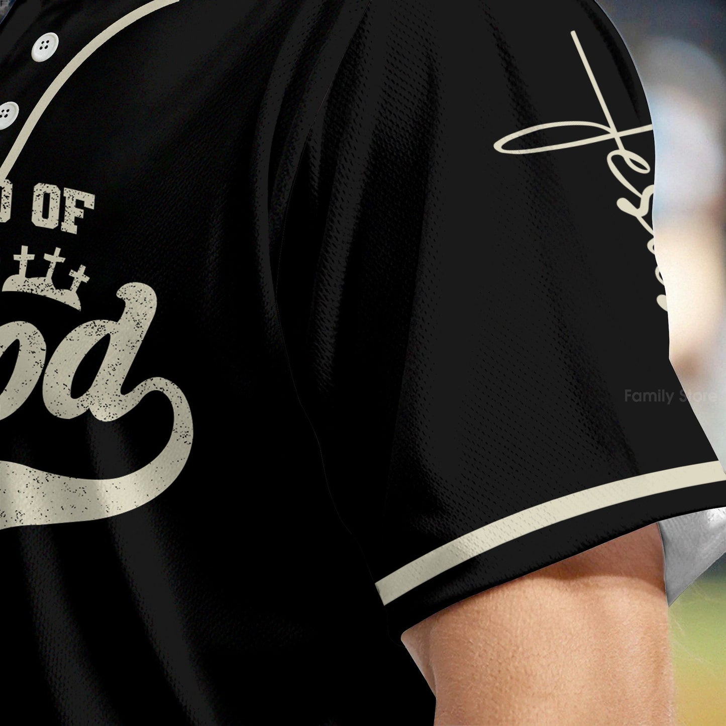 Faith Over Fear - Baseball Jersey - Christant Gift For Him for God, Jesus, Christian