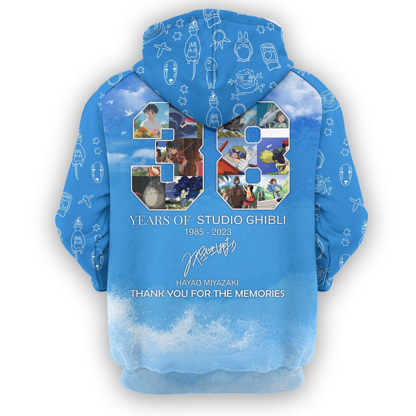 S.Ghibli T-shirt 38 Years Of Studio.G Anime T-shirt Amazing S.Ghibli Hoodie