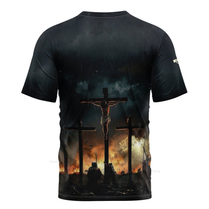 Man Of God Cross 3D TShirt