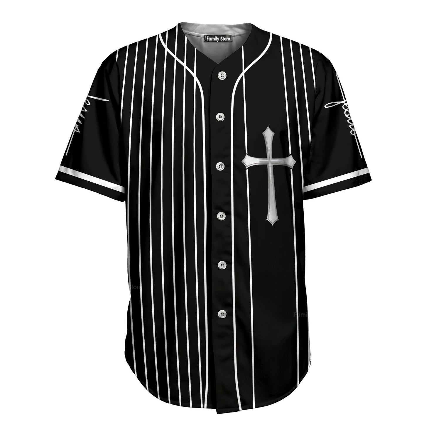 The Savior Jesus Face - Baseball Tee