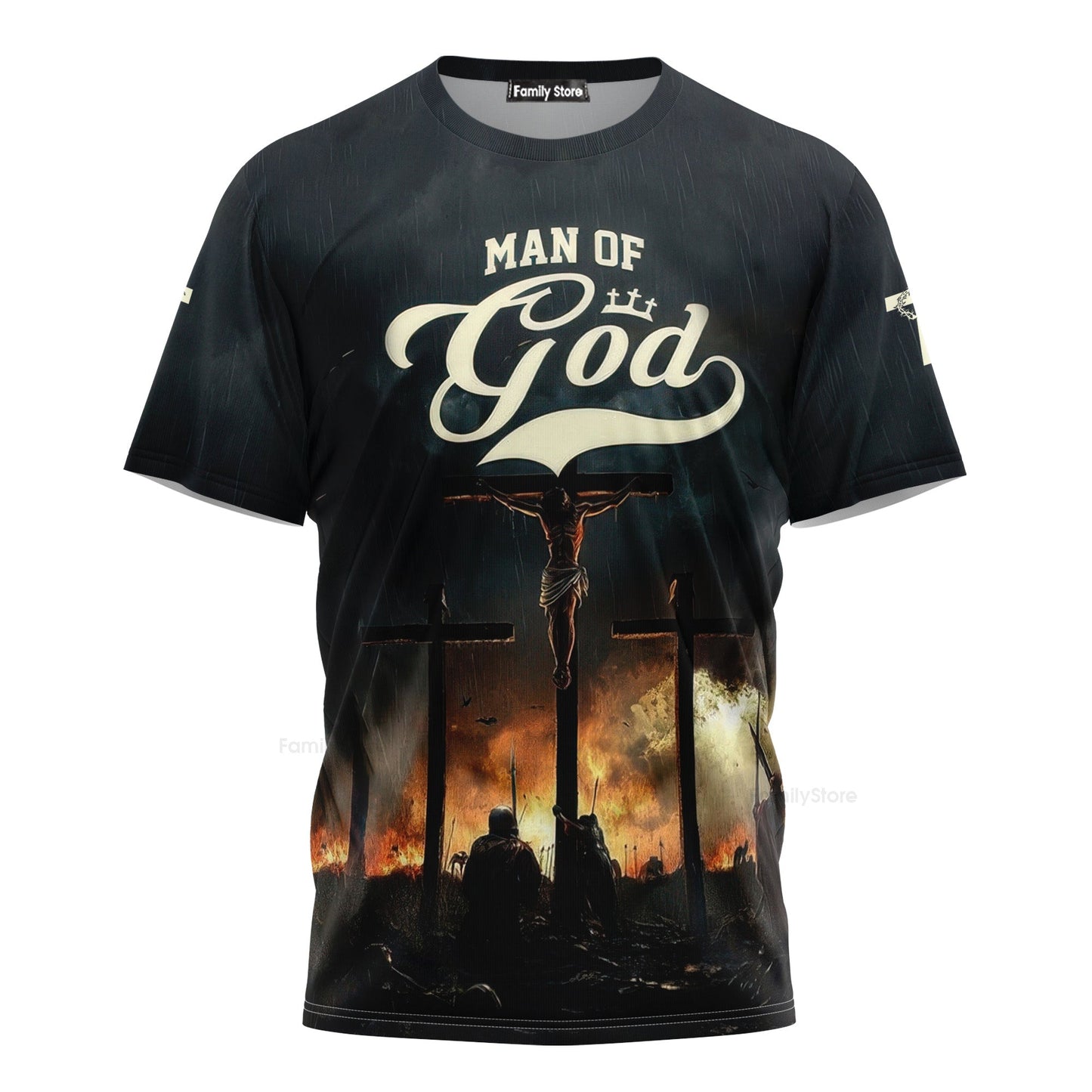 Man Of God Cross 3D TShirt