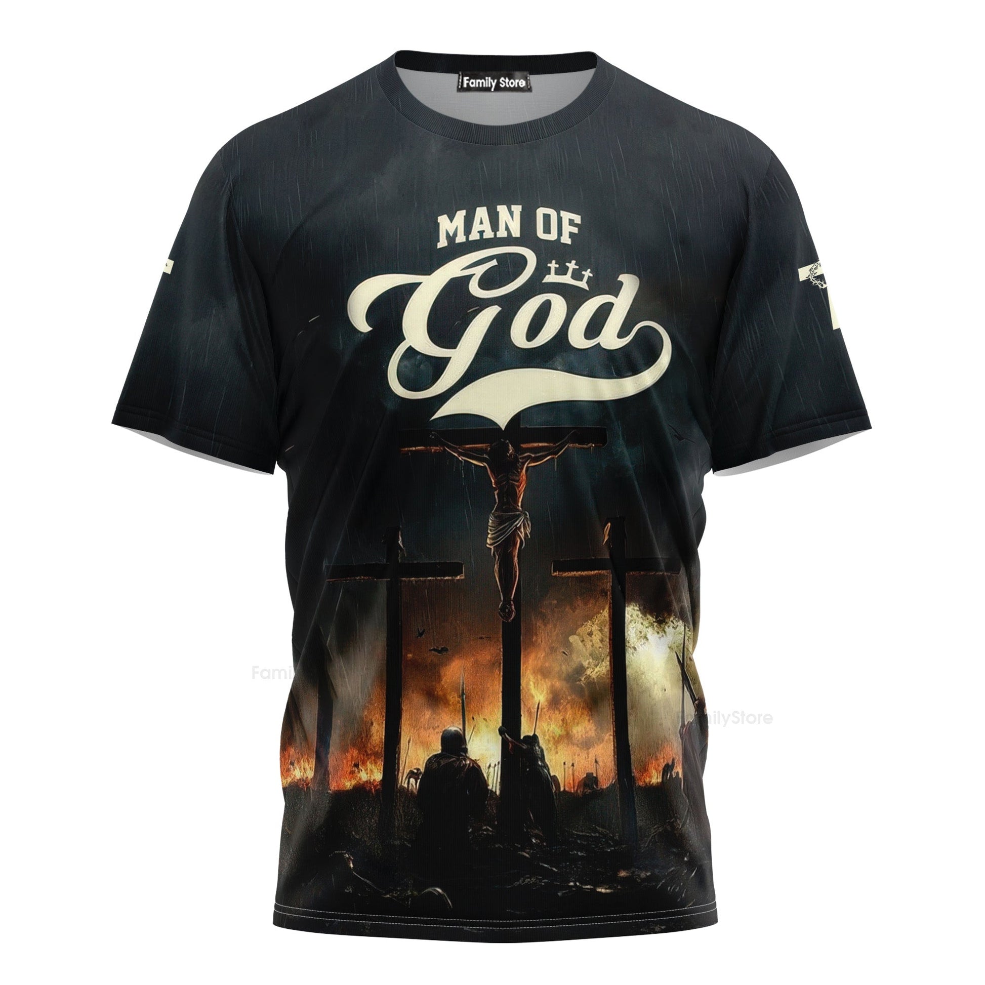 Man Of God Cross 3D TShirt