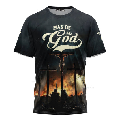 Man Of God Cross 3D TShirt