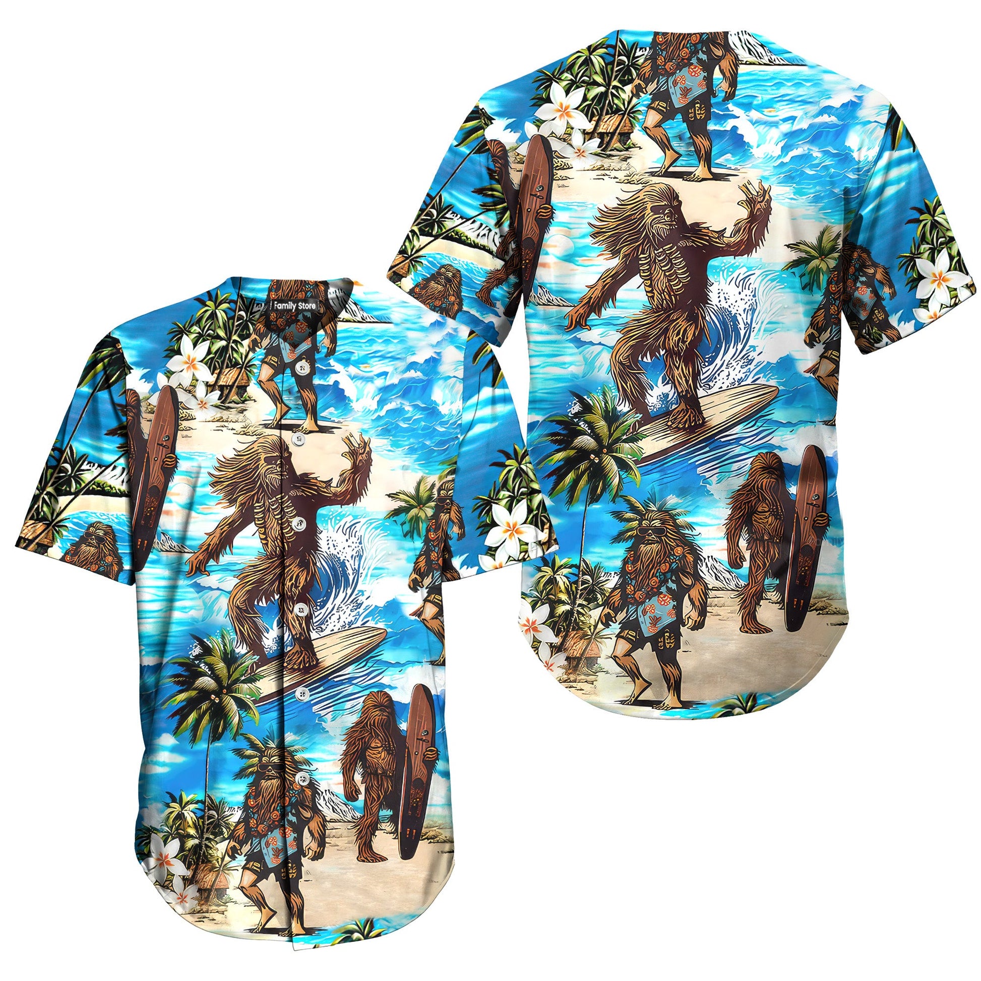 Starwars Chewbacca Surfing - Baseball Jersey - Christant Gift For Him - Family Store