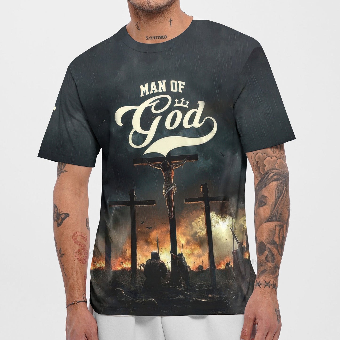 Man Of God Cross 3D TShirt