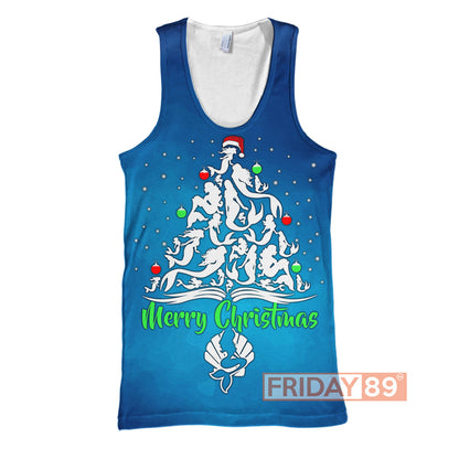 TLM T-shirt Mermaid Christmas Tree T-shirt Awesome DN Hoodie Sweater Tank