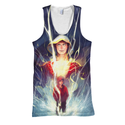  Shazam DC Hoodie Shazam DC 3D Print Shirt Awesome Shazam DC Shirt Sweater Tank