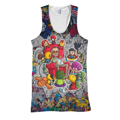  Stan Lee MV Hoodie Stan Lee Heros Art 3D Print T-shirt Awesome Stan Lee MV Shirt Sweater Tank 2026