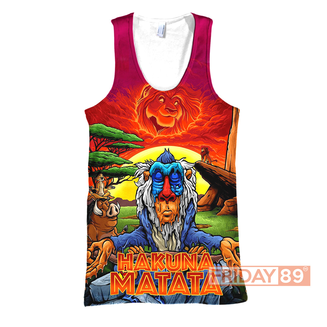LK T-shirt LK Meditating Rafiki Hakuna Matata Lion T-shirt DN Hoodie Sweater Tank