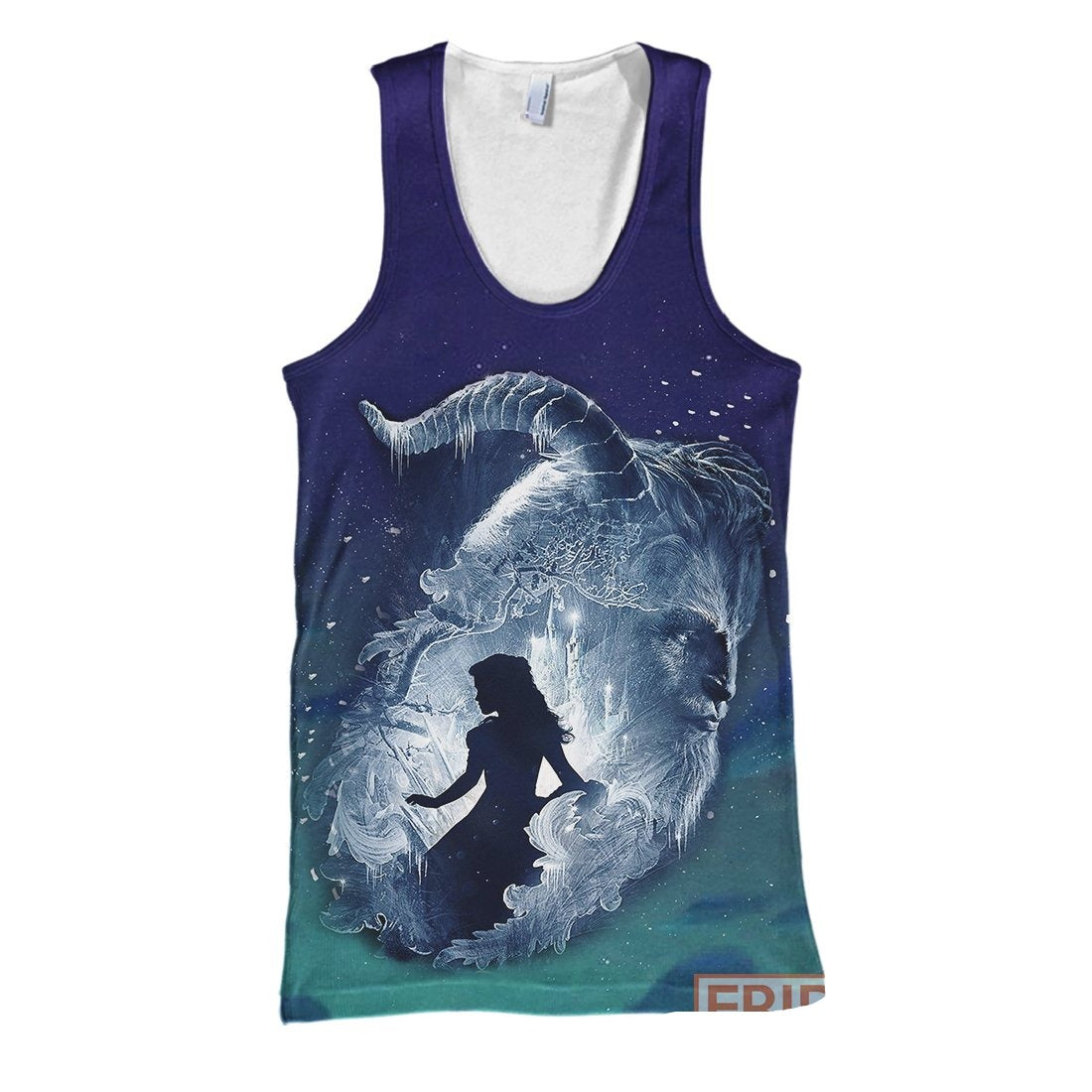 Beauty & The Beast T-shirt Beauty & The Beast Beauty EMNa Art 3D Print T-shirt Awesome DN Hoodie Sweater Tank