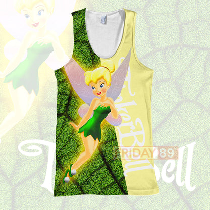 Tinkerbell T-shirt Beauty Tinker Bell Peter Pan 3D Print T-shirt Cute High Quality DN Hoodie Sweater Tank