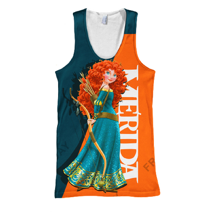 Brave T-shirt Merida Brave Red Hair Princess T-shirt DN Hoodie Sweater Tank