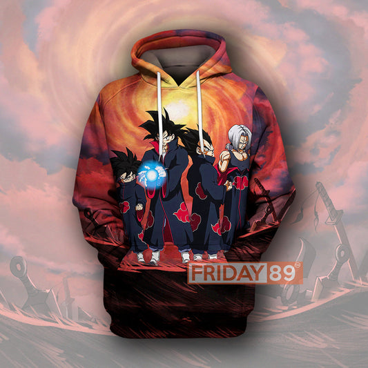  DB T-SHIRT DB SONGOKU VEGATA GOHAN TRUNKS AKATSUKI CLOUD T-SHIRT COOL DB HOODIE SWEATER TANK 