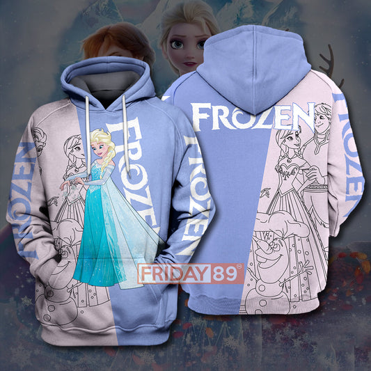 Frozen T-shirt Princess Elsa and Anna Frozen T-shirt Awesome DN Elsa Hoodie Sweater Tank