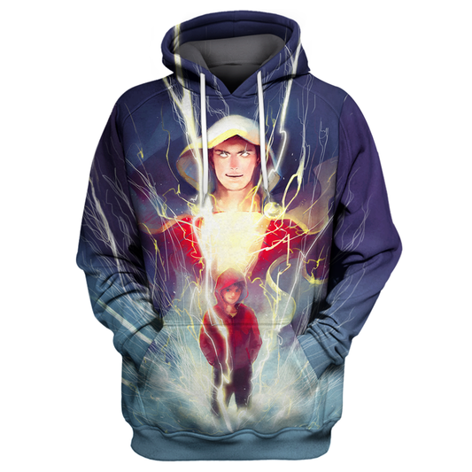  Shazam DC Hoodie Shazam DC 3D Print Shirt Awesome Shazam DC Shirt Sweater Tank