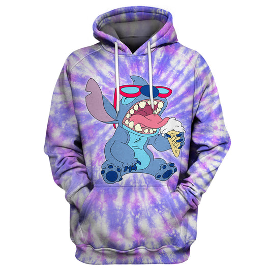 Stitch T-shirt 3D Print Stitch Tie Dye T-shirt Amazing DN Hoodie Sweater Tank