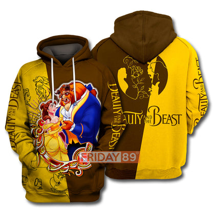 Beauty & The Beast T-shirt Beauty & The Beast DN Animated Film 3D Print T-shirt Amazing DN Hoodie Sweater Tank