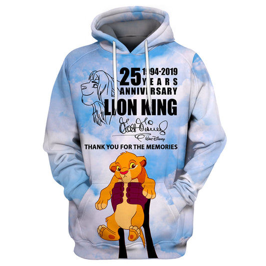 LK T-shirt 25 Years Anniversary Lion King 3D Print T-shirt Amazing DN Hoodie Sweater Tank