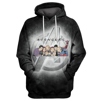  MV Hoodie Avengers Friends 3D Print Black T-shirt Amazing MV Avengers Shirt Sweater Tank 