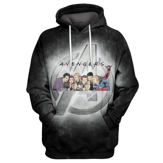  MV Hoodie Avengers Friends 3D Print Black T-shirt Amazing MV Avengers Shirt Sweater Tank 