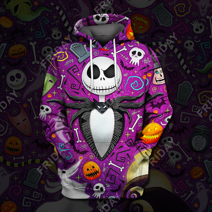 TBNC T-shirt Pumpkin King With Halloween Items T-shirt Amazing DN TBNC Hoodie Sweater Tank Jack Skellington Hoodie Shirt 
