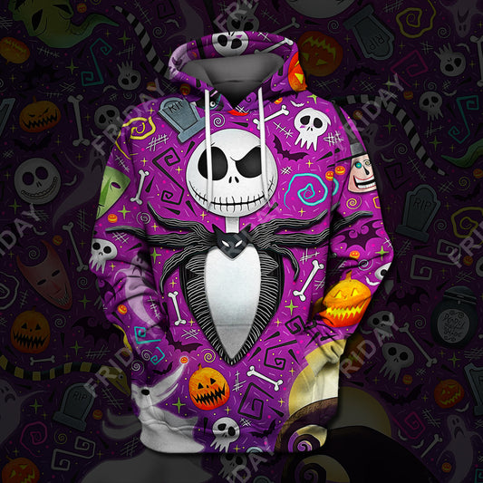  TBNC T-shirt Pumpkin King With Halloween Items T-shirt Amazing DN TBNC Hoodie Sweater Tank Jack Skellington Hoodie Shirt 