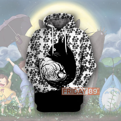  S.Ghibli T-shirt S.Ghibli Totoro Dust Bunnies Totoro Art 3D Print T-shirt Amazing High Quality S.Ghibli Totoro Hoodie Sweater Tank 